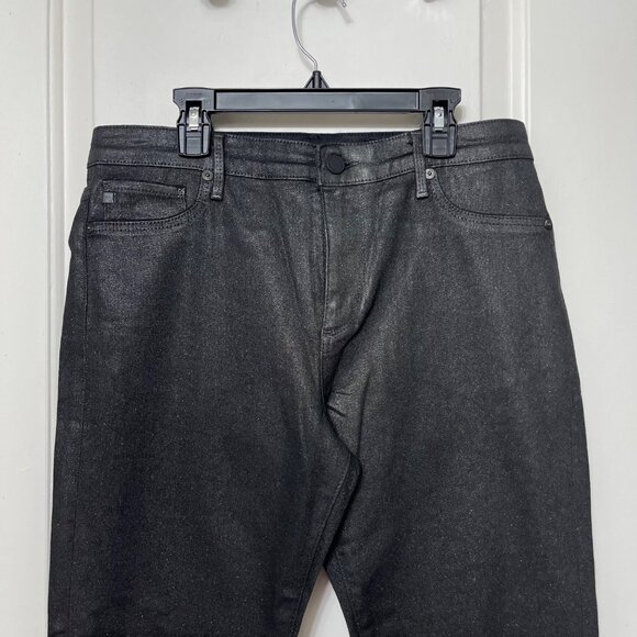 New AG Adriano Goldschmied Farrah Skinny Ankle in Black Luminous Size 29 - Picture 7 of 14